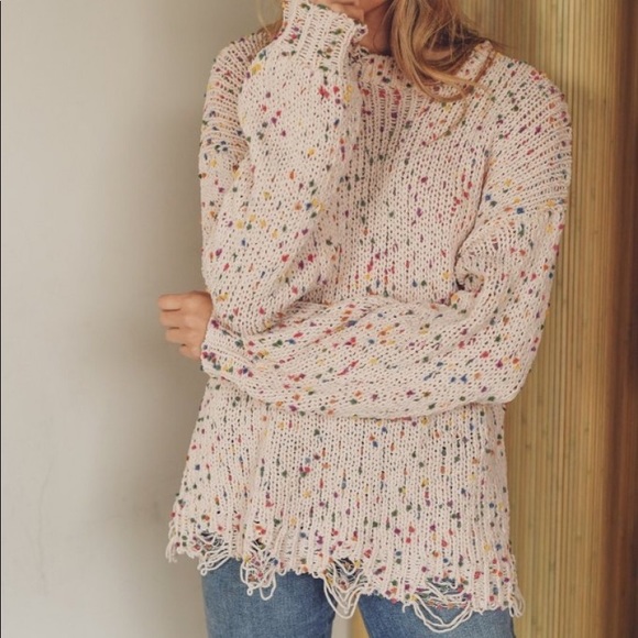 ⭐️N E W⭐️LAST FEW⭐️Knit Colorful Confetti Sweater - Picture 3 of 5